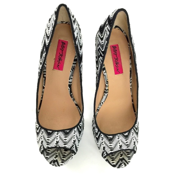 Betsey Johnson Barrdot Peep-toe Platform High Heel - Picture 6 of 12